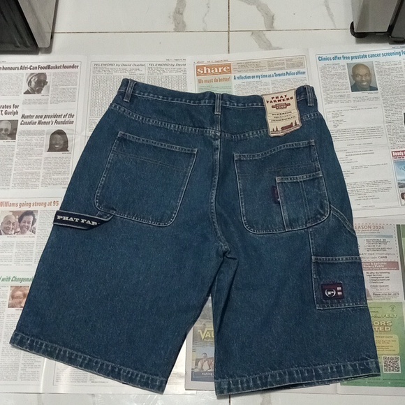 Mens Phat Farm Jean Shorts 34 - Picture 3 of 6